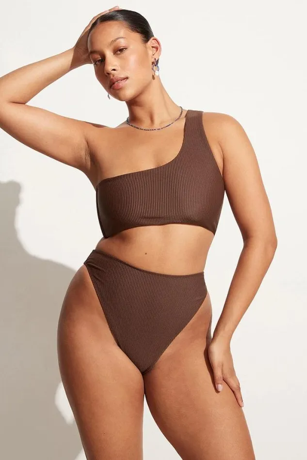 Women Faithfull The Brand Swim Dylla Bikini Bottoms Coffee 8211 Final Sale