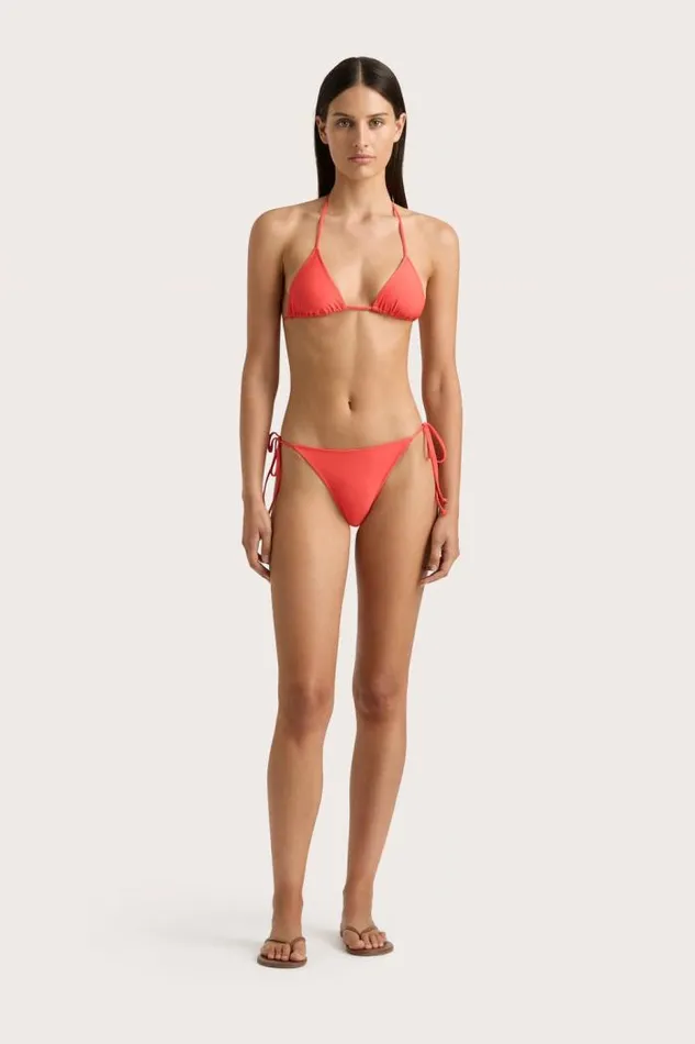 Women Faithfull The Brand Swim Leo Bikini Bottom Vermillion