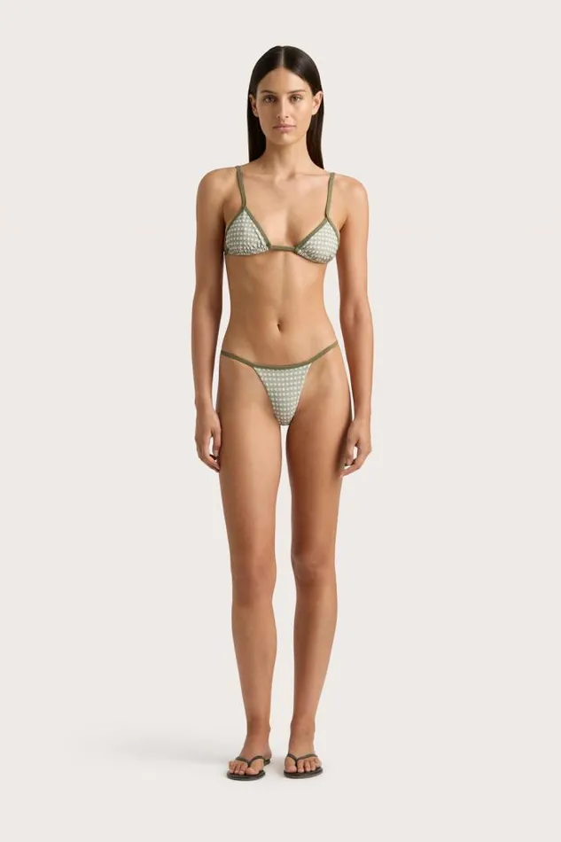 Women Faithfull The Brand Swim Manon Bikini Top Oliander Khaki