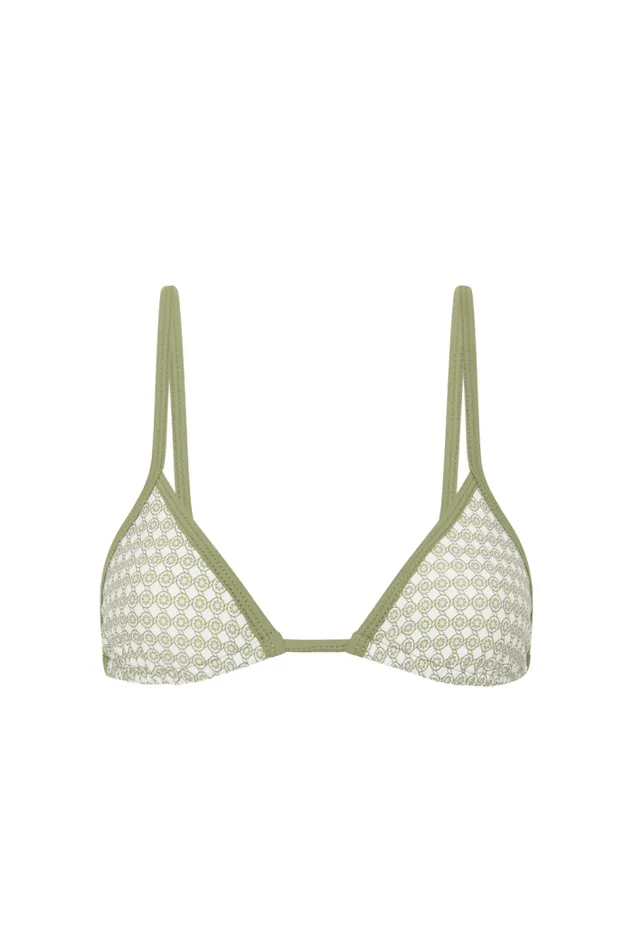 Women Faithfull The Brand Swim Manon Bikini Top Oliander Khaki