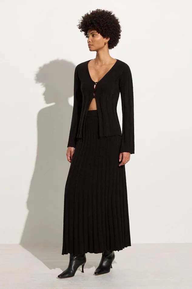 Women Faithfull The Brand Tops Athena Knit Cardigan Black