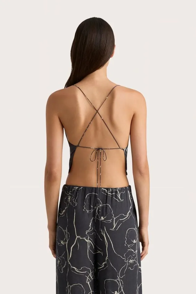 Women Faithfull The Brand Tops Aurelie Top Calla Charred Navy