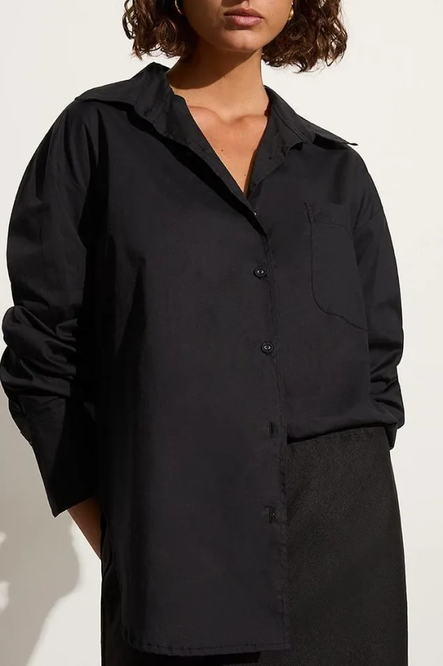 Women Faithfull The Brand Tops Mirabella Shirt Black