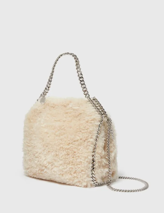 Women Falabella Mini Teddy Tote Bag Oat Stella McCartney TopHandle Bags Women Falabella Mini Teddy Tote Bag Oat Stella McCartney TopHandle Bags