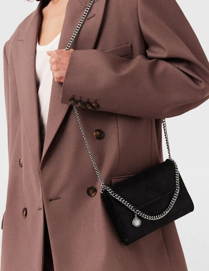 Women Falabella Wallet Crossbody Bag Black Stella McCartney Iconic Falabella Women Falabella Wallet Crossbody Bag Black Stella McCartney Iconic Falabella