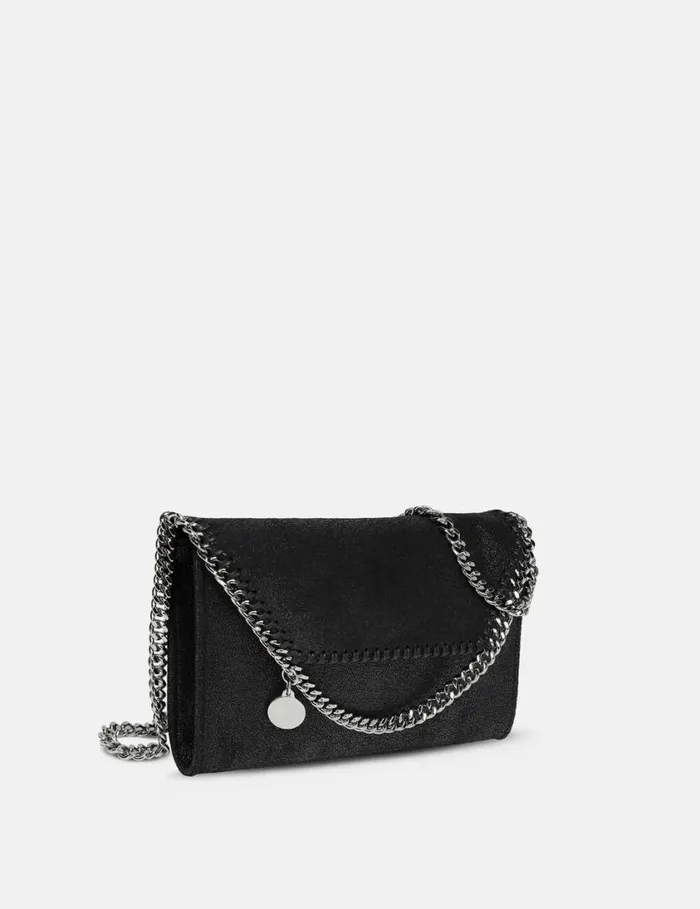 Women Falabella Wallet Crossbody Bag Black Stella McCartney Iconic Falabella Women Falabella Wallet Crossbody Bag Black Stella McCartney Iconic Falabella