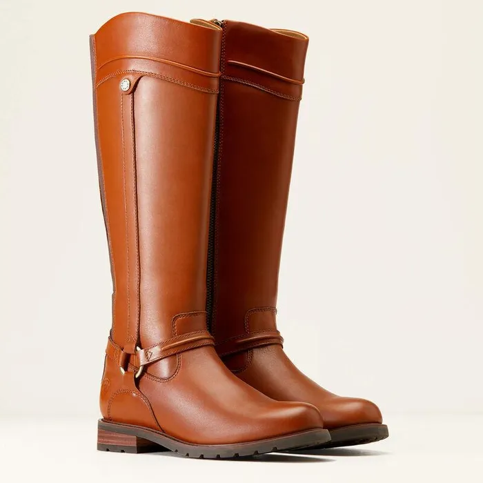 Women Fashion Boots Ariat Scarlet Waterproof Boot Cognac Women Fashion Boots Ariat Scarlet Waterproof Boot Cognac