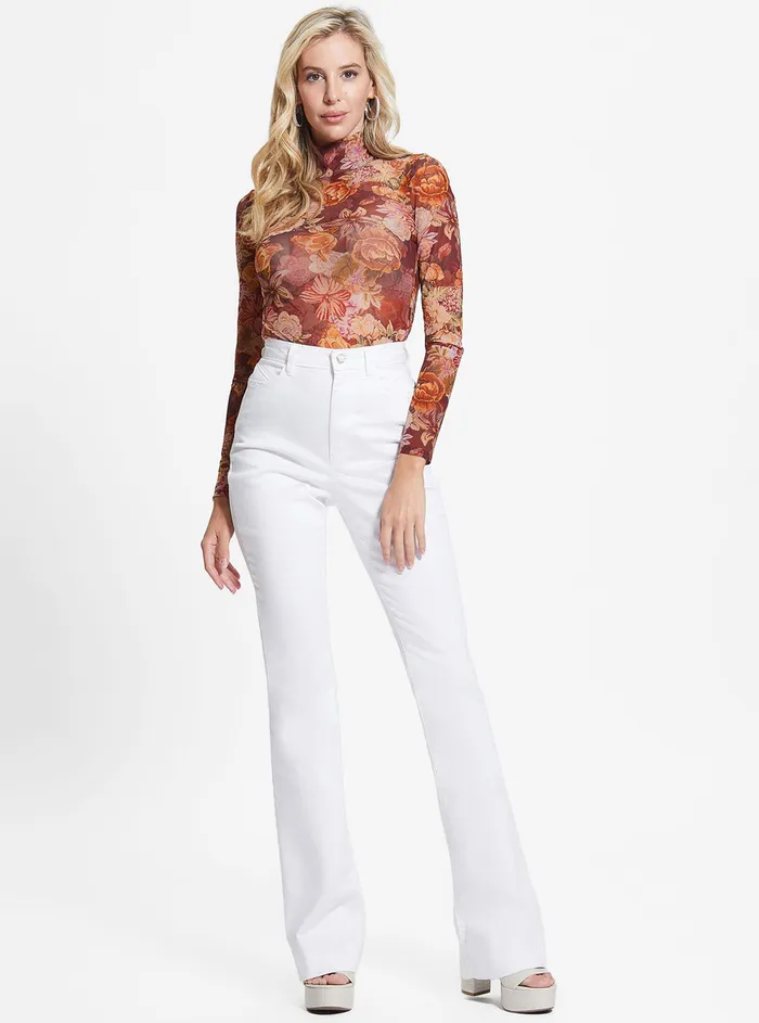 Women Fashion Tops GUESS Floral Tapestry Print Kamaria Top Women Fashion Tops GUESS Floral Tapestry Print Kamaria Top