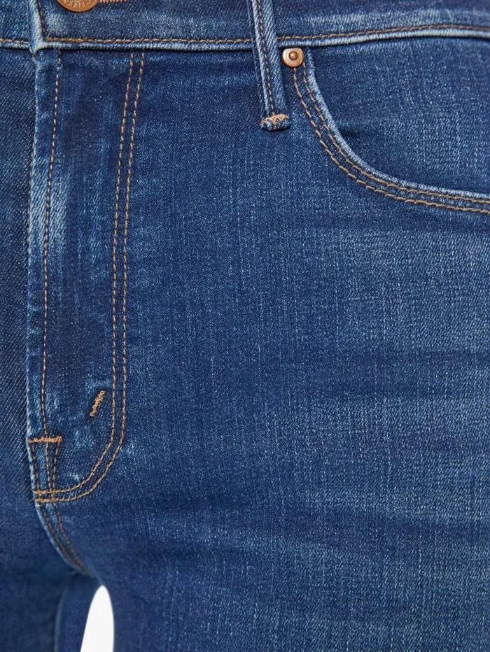 Women Flare Mother Denim The Twister Sneak Blue navy