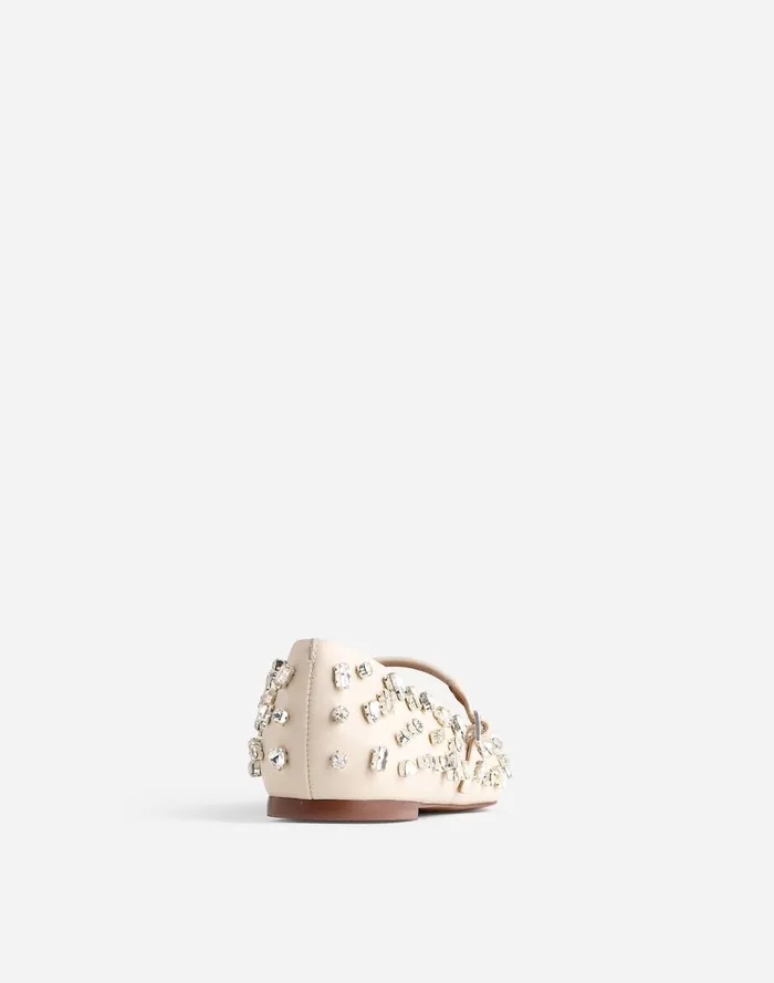 Women Flats and Loafers Madewell The Elsie Mary Jane Flat Ecru