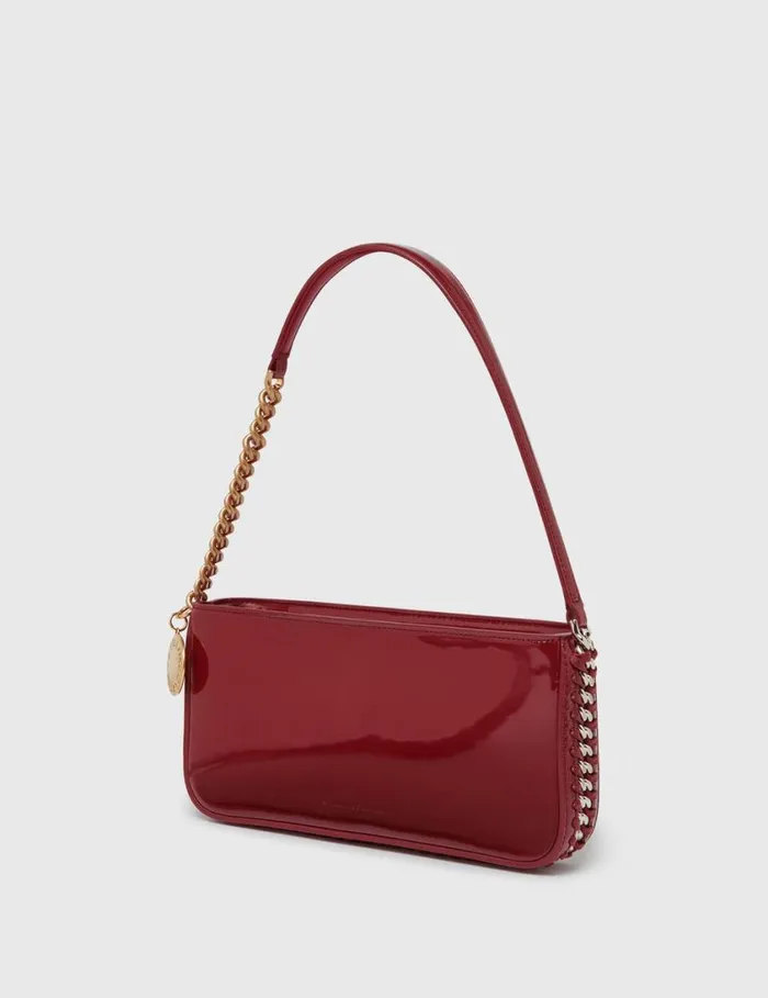 Women Frayme Baguette Shoulder Bag Burgundy Stella McCartney Mini Bags And Clutches