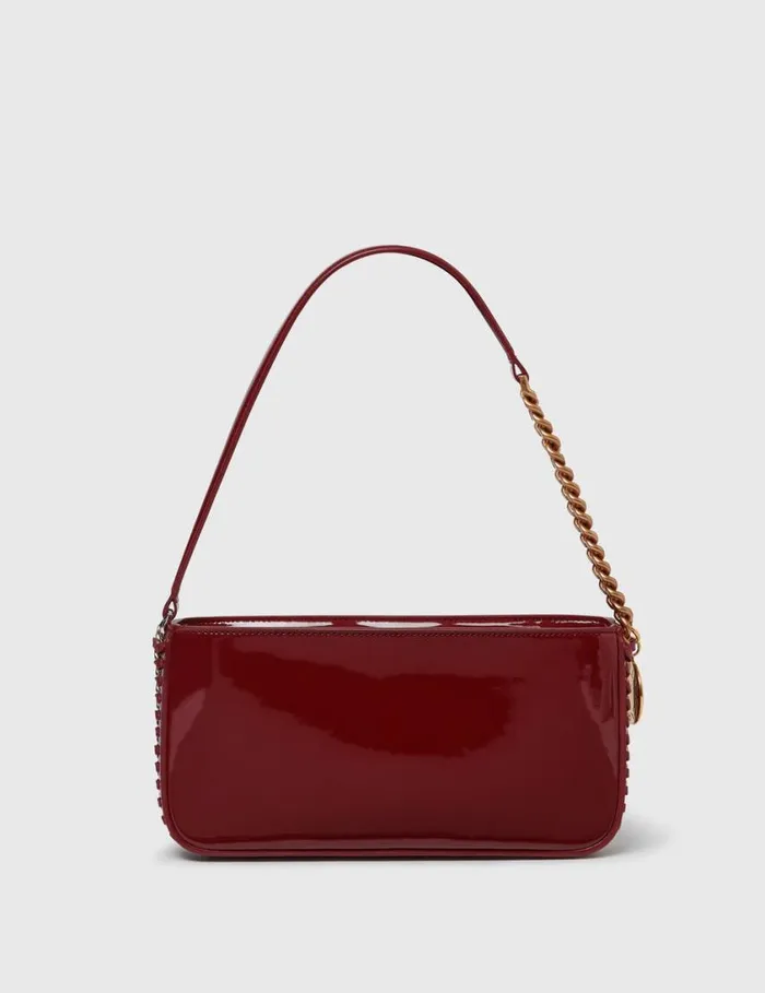 Women Frayme Baguette Shoulder Bag Burgundy Stella McCartney Mini Bags And Clutches