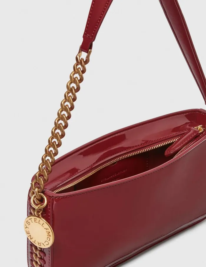 Women Frayme Baguette Shoulder Bag Burgundy Stella McCartney Mini Bags And Clutches