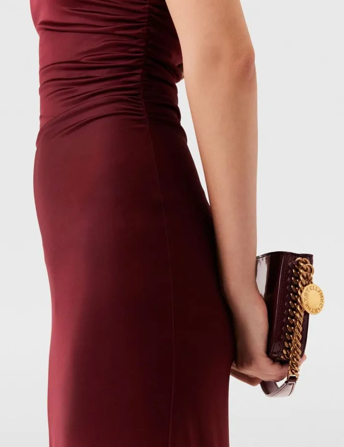Women Frayme Baguette Shoulder Bag Burgundy Stella McCartney Mini Bags And Clutches