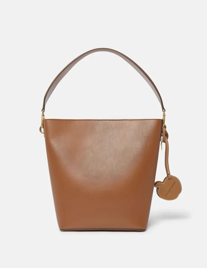 Women Frayme Bucket Tote Bag Tan Brown Stella McCartney TopHandle Bags Women Frayme Bucket Tote Bag Tan Brown Stella McCartney TopHandle Bags