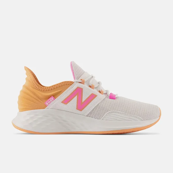 Women Fresh Foam Roav Nimbus Cloud With Peach Glaze And Vibrant Pink New Balance Running
