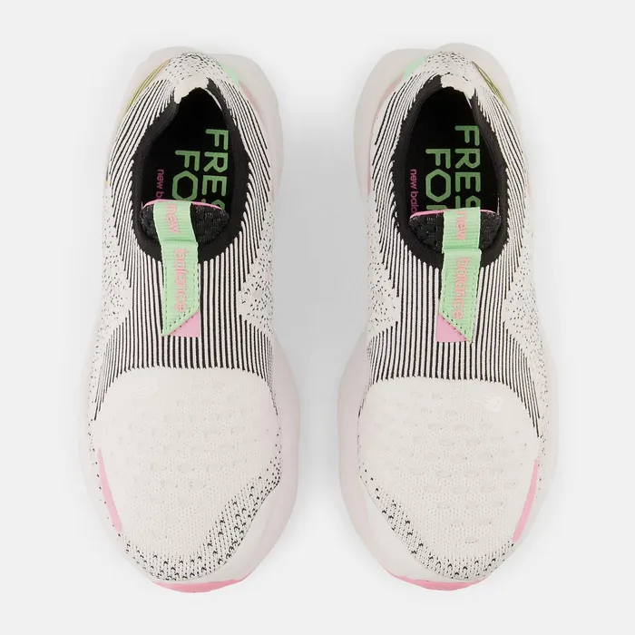 Women Fresh Foam X 1080 Unlaced White With Black And Vibrant Green New Balance Running Women Fresh Foam X 1080 Unlaced White With Black And Vibrant Green New Balance Running