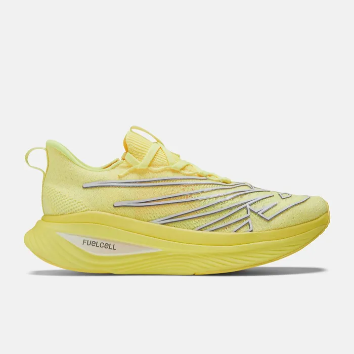 Women FuelCell SuperComp Elite V3 Cosmic Pineapple With White Iridescent And Dark Silver Metallic New Balance Running