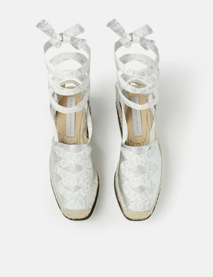 Women Gaia Platform Espadrilles Silver Stella McCartney Espadrilles Women Gaia Platform Espadrilles Silver Stella McCartney Espadrilles