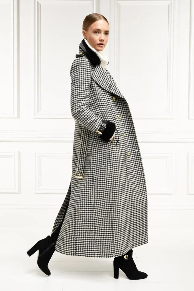 Women Gold Label Trench Houndstooth Holland Cooper Coats