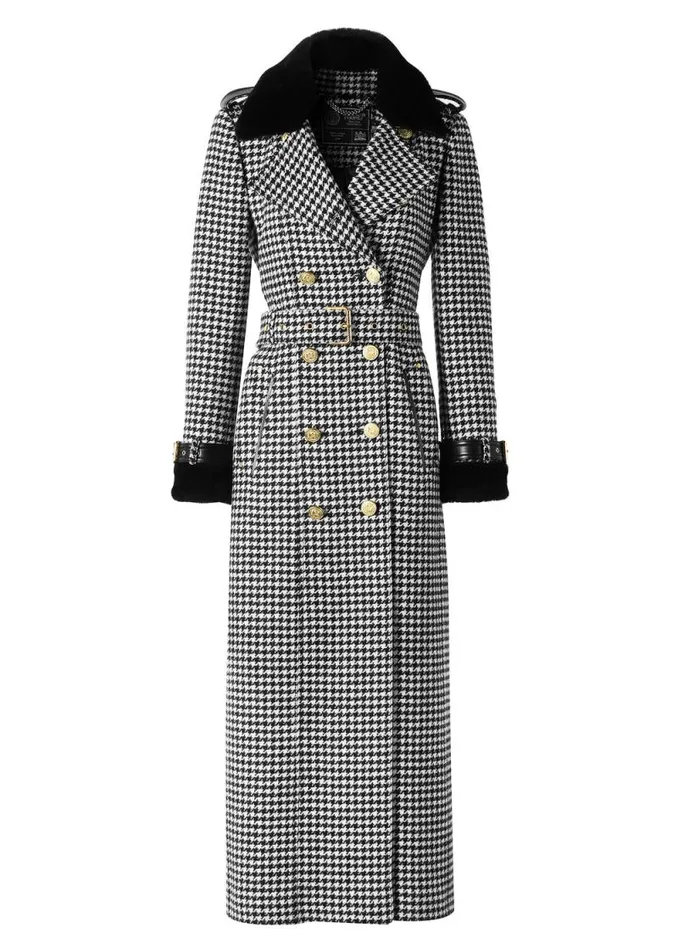 Women Gold Label Trench Houndstooth Holland Cooper Coats