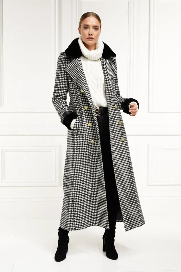 Women Gold Label Trench Houndstooth Holland Cooper Coats