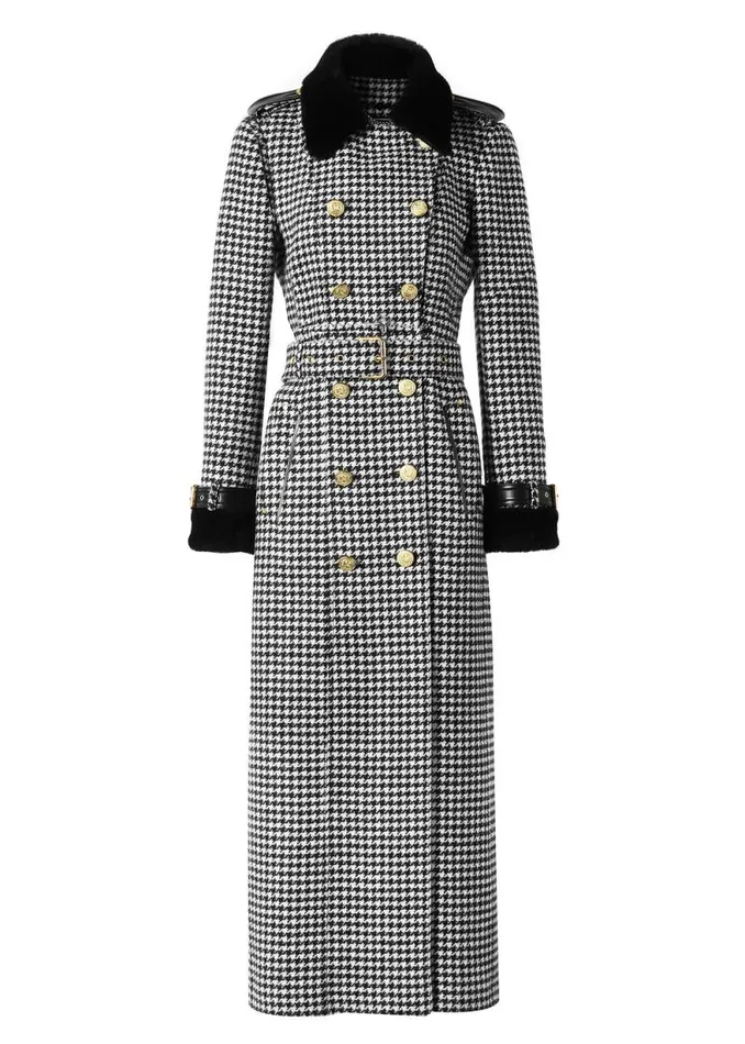 Women Gold Label Trench Houndstooth Holland Cooper Coats
