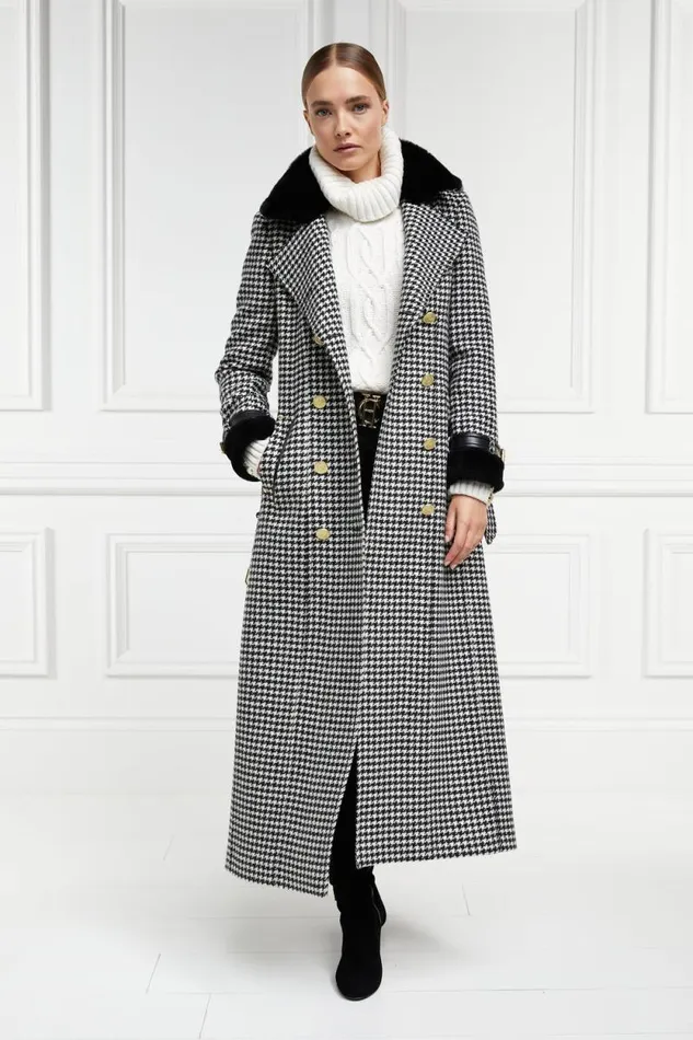 Women Gold Label Trench Houndstooth Holland Cooper Coats