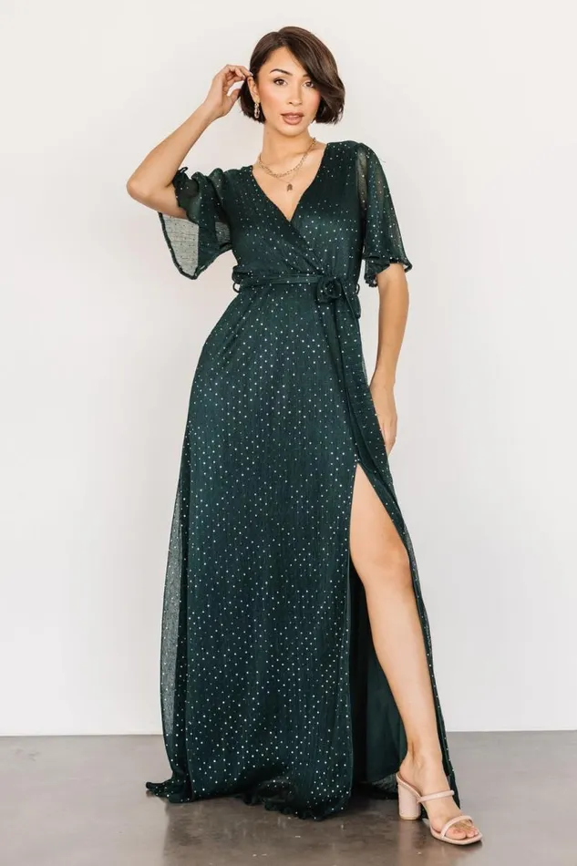Women Grace Sparkle Gown Emerald Baltic Born Embellished and Sequined