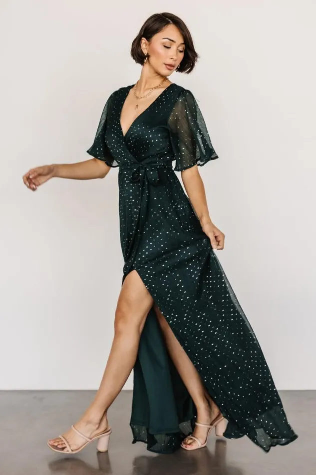Women Grace Sparkle Gown Emerald Baltic Born Embellished and Sequined