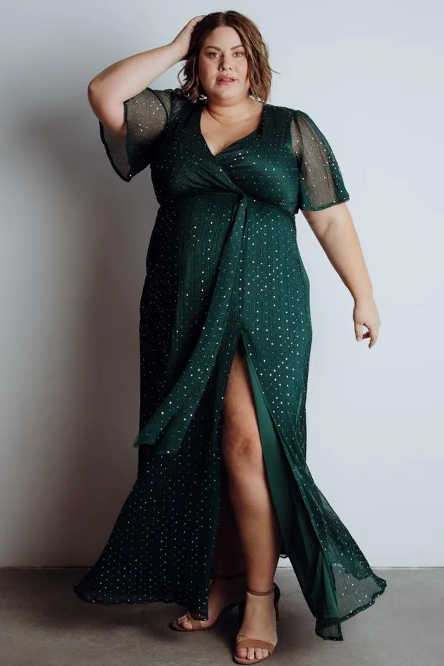 Women Grace Sparkle Gown Emerald Baltic Born Embellished and Sequined