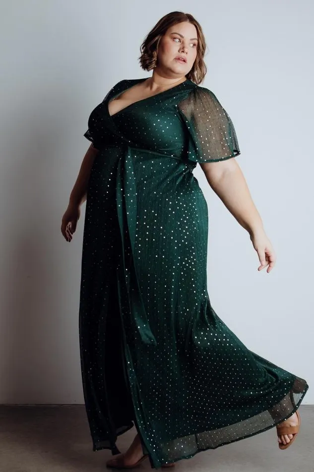 Women Grace Sparkle Gown Emerald Baltic Born Embellished and Sequined