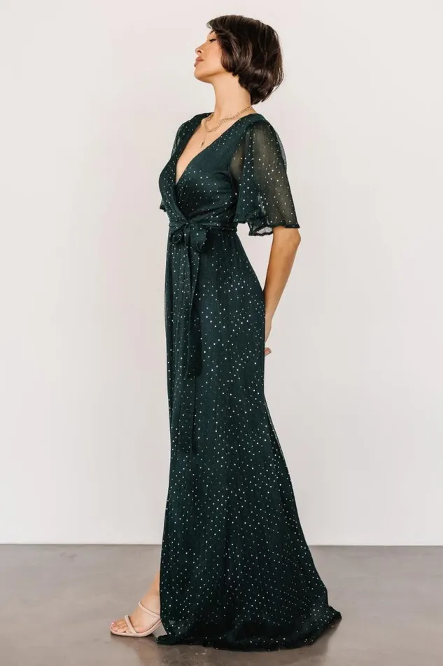 Women Grace Sparkle Gown Emerald Baltic Born Embellished and Sequined