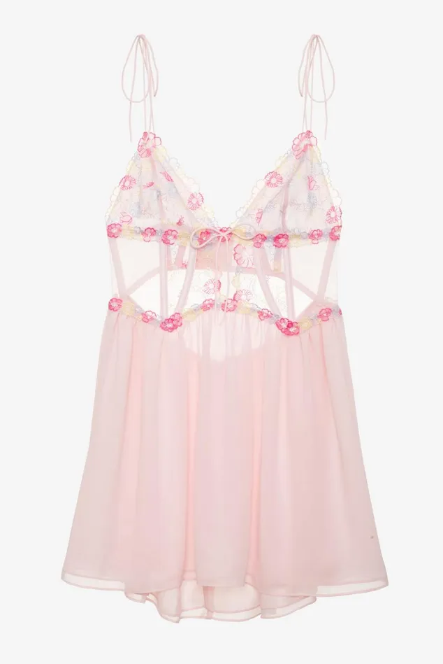 Women Greenhouse Garden Slip Dress Pink For Love and Lemons Dresses
