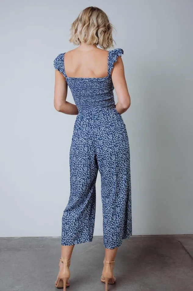 Women Hadley Smocked Jumpsuit Navy Baltic Born Jumpsuits and Rompers Women Hadley Smocked Jumpsuit Navy Baltic Born Jumpsuits and Rompers