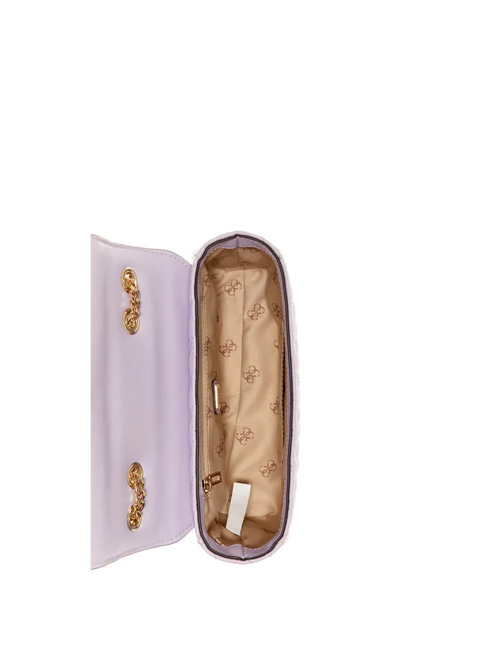 Women Half Flap GUESS Lilac Rue Rose Mini Crossbody Bag Women Half Flap GUESS Lilac Rue Rose Mini Crossbody Bag