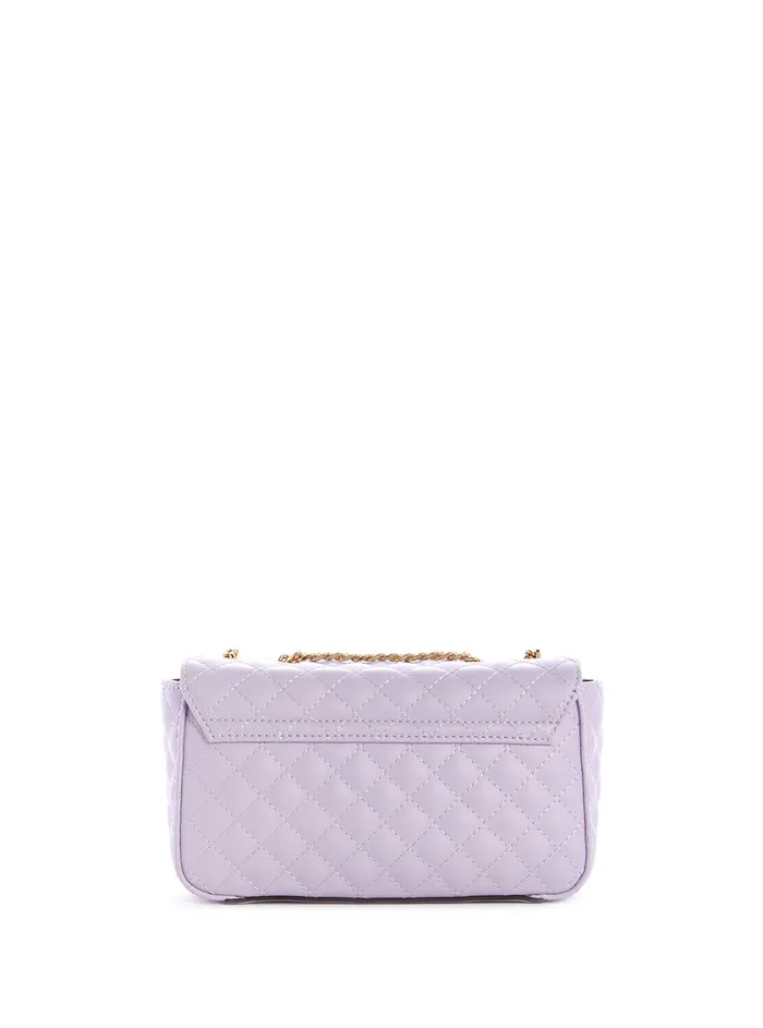 Women Half Flap GUESS Lilac Rue Rose Mini Crossbody Bag Women Half Flap GUESS Lilac Rue Rose Mini Crossbody Bag