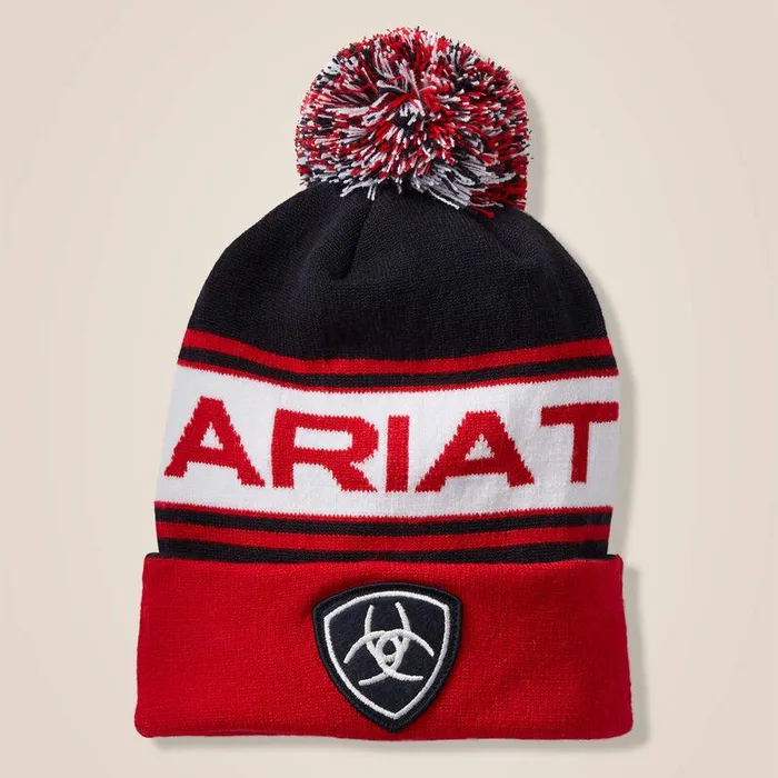 Women Hats and Caps Ariat Ariat Team Beanie Navyandred