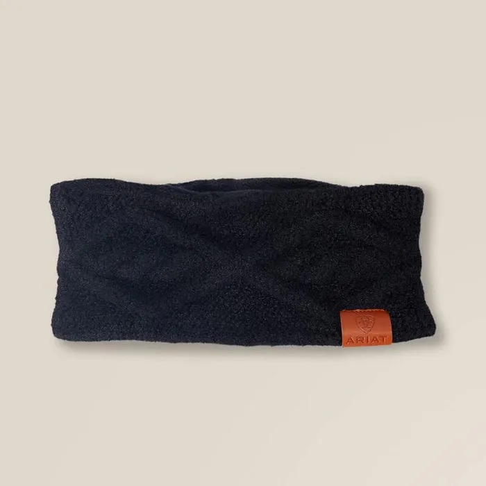 Women Hats and Caps Ariat Entwine Headband Black Heather