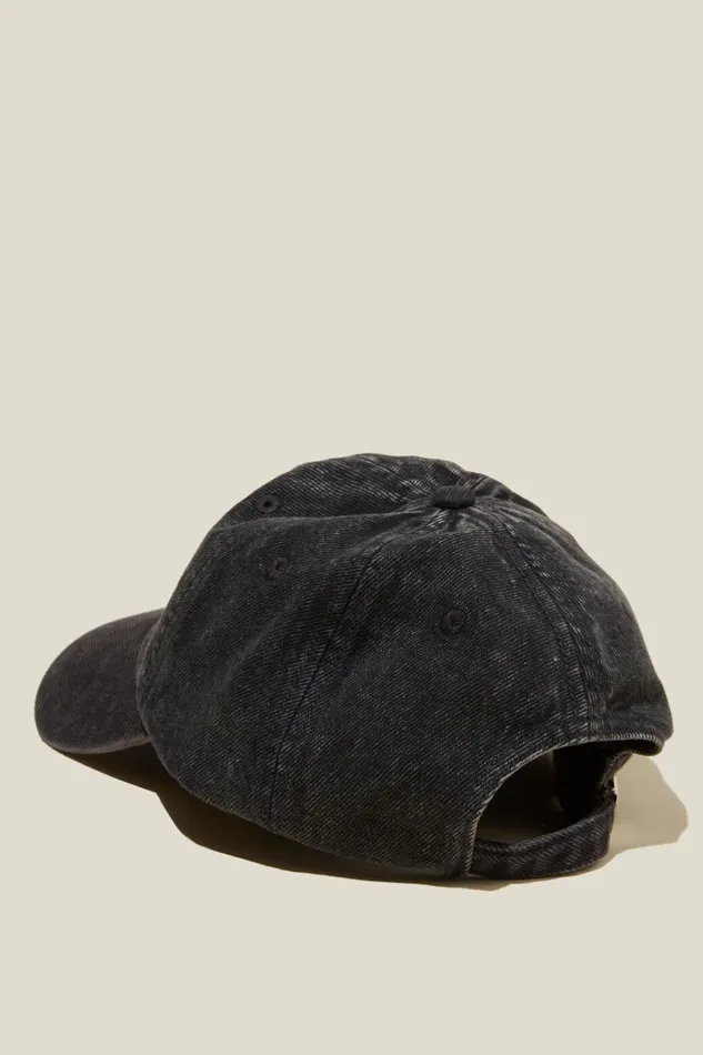 Women Hats Cotton On Classic Dad Cap Washed Denimgraphite