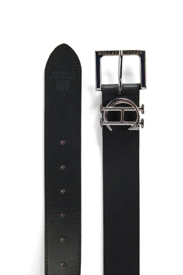 Women HC Classic Belt Black Silver Holland Cooper Belts