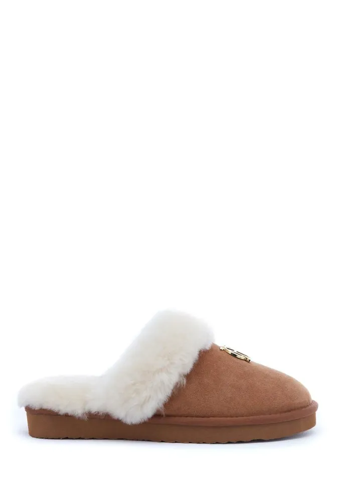 Women HC Shearling Slipper Tan Holland Cooper Boots