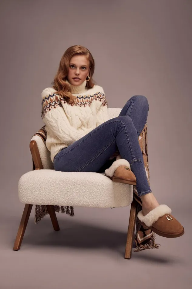 Women HC Shearling Slipper Tan Holland Cooper Boots Women HC Shearling Slipper Tan Holland Cooper Boots