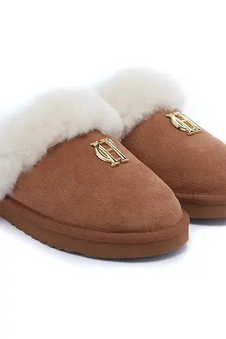 Women HC Shearling Slipper Tan Holland Cooper Boots Women HC Shearling Slipper Tan Holland Cooper Boots