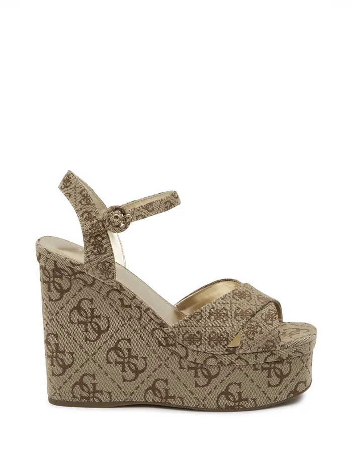 Women Heels GUESS Beige Logo Cadds Heels Women Heels GUESS Beige Logo Cadds Heels