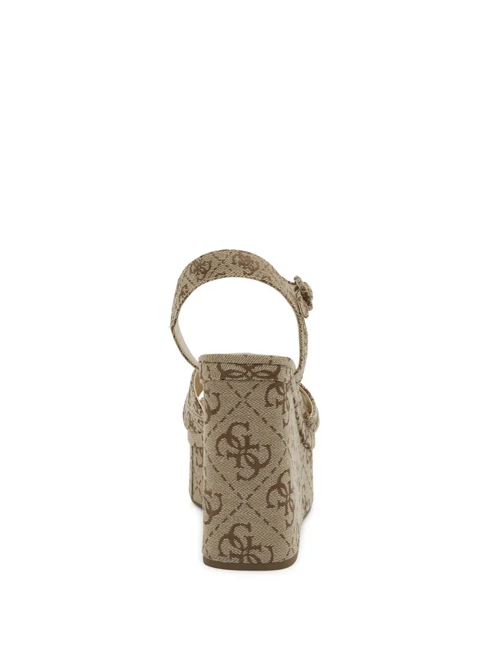 Women Heels GUESS Beige Logo Cadds Heels Women Heels GUESS Beige Logo Cadds Heels