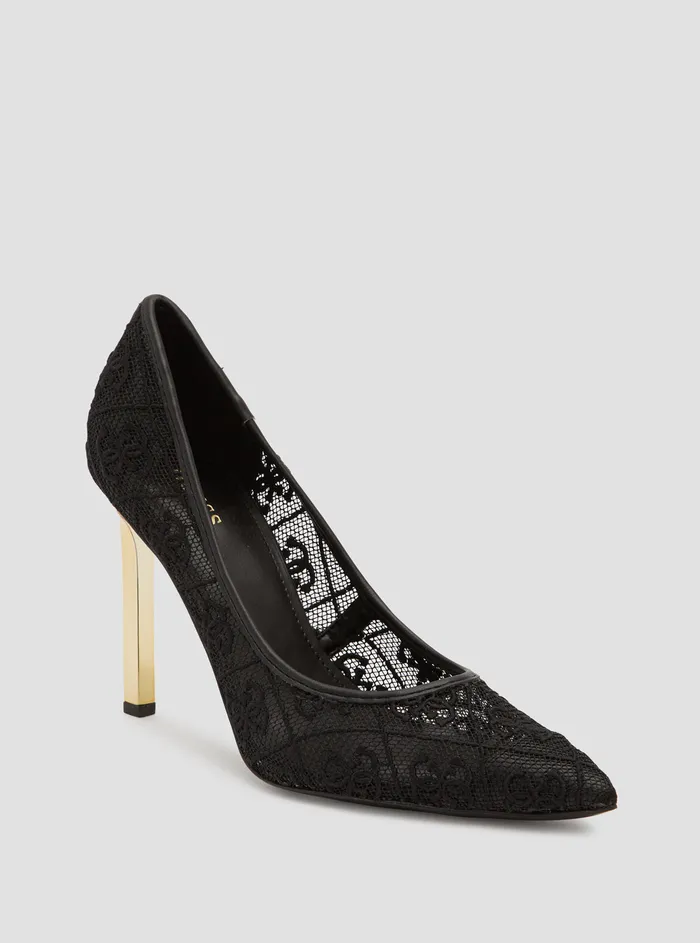 Women Heels GUESS Black Seannay Logo Pumps