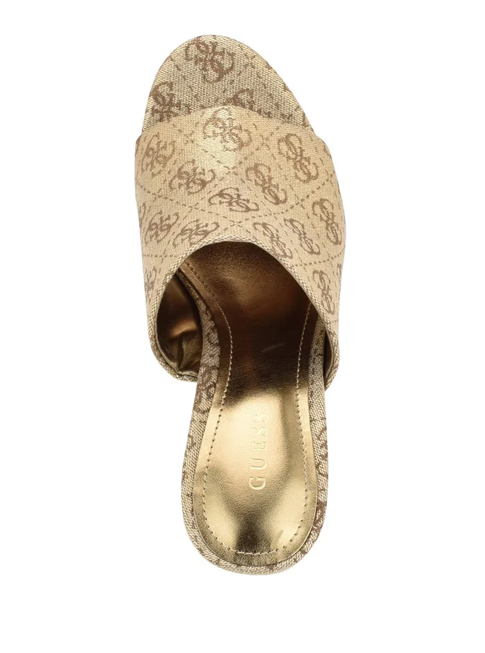 Women Heels GUESS Gold Logo Yenise Wedge Heels Women Heels GUESS Gold Logo Yenise Wedge Heels
