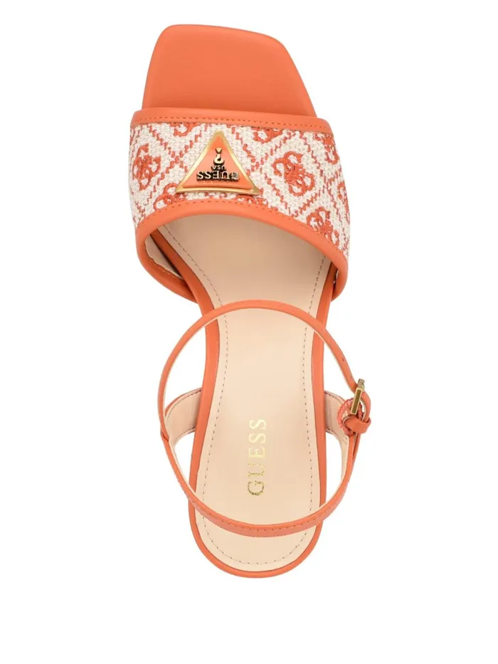 Women Heels GUESS Orange Logo Glaven Block Heels Women Heels GUESS Orange Logo Glaven Block Heels