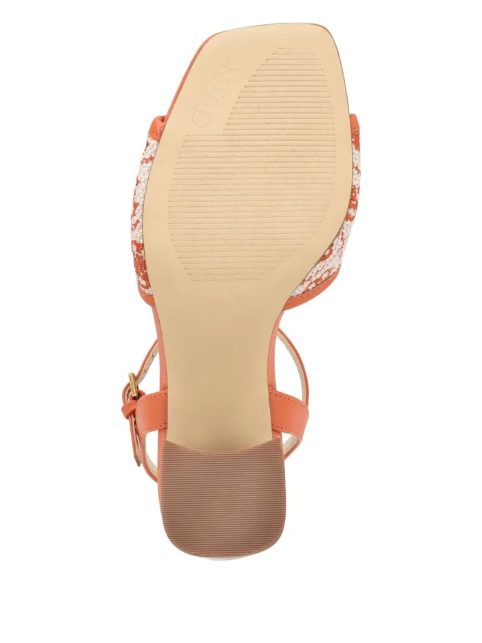 Women Heels GUESS Orange Logo Glaven Block Heels Women Heels GUESS Orange Logo Glaven Block Heels